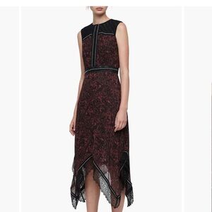 All Saints Adella Rosey Handkerchief Hem Dress Sz. 2